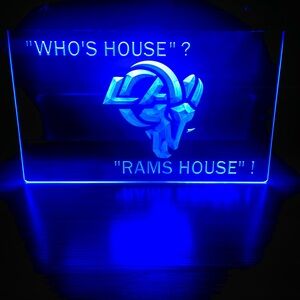 LOS ANGELES RAMS LED NEON LIGHT SIGN 8x12